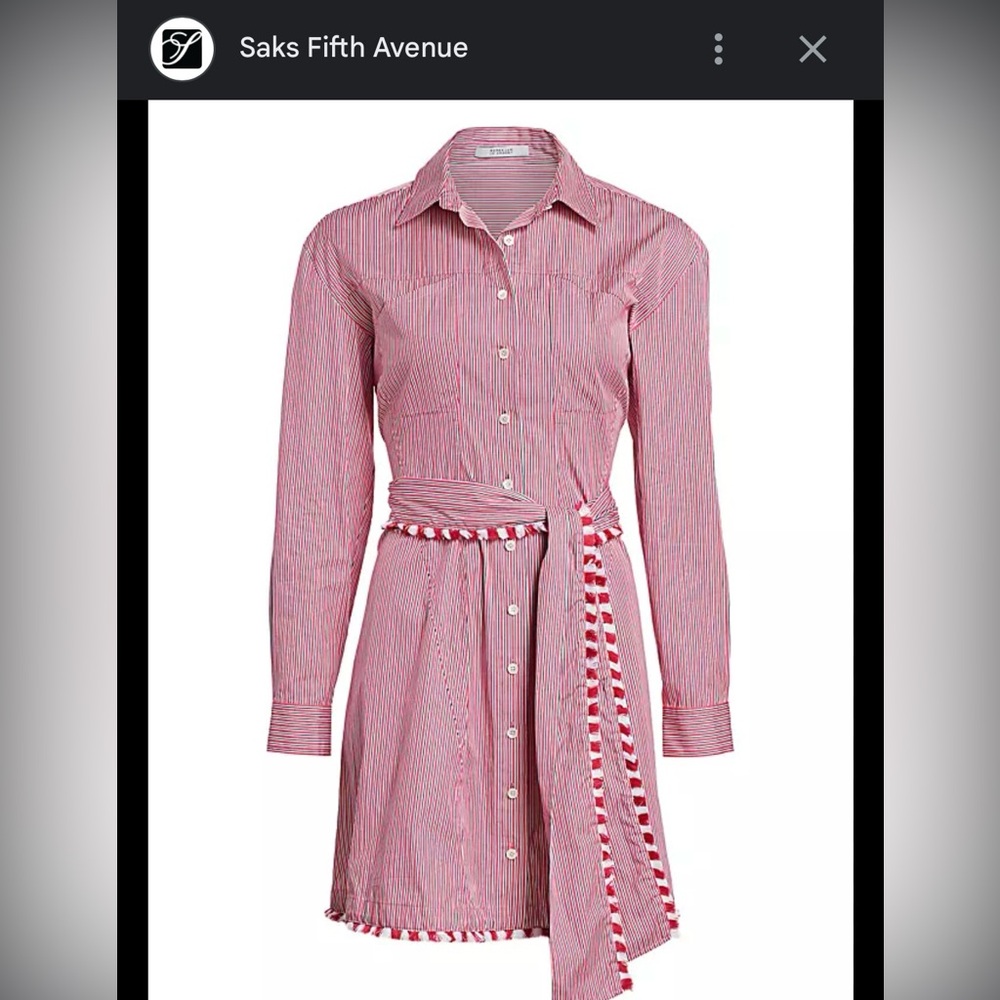 NWT Derek Lam 10 Crosby Shirt Dress Size 12